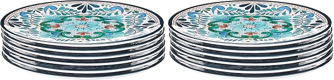 Certified International - 20286Set/6 Certified International Talavera 9" Salad/Dessert Plate, Set of 6, 9 Inches, Multicolor