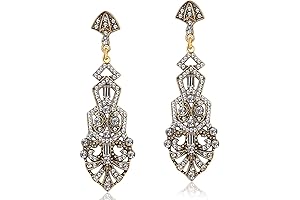 1920s Flapper Earrings - Shimmering Adornment for a Nostalgic Night