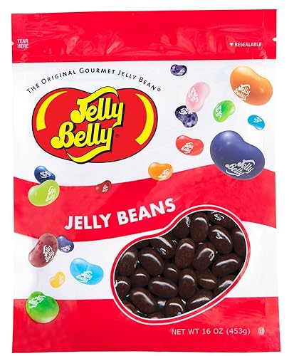 Jelly Belly Granos de gelatina de pudín de chocolate - Bolsa resellable de 1 libra 16 onzas - Genuina oficial directamente de la fuente