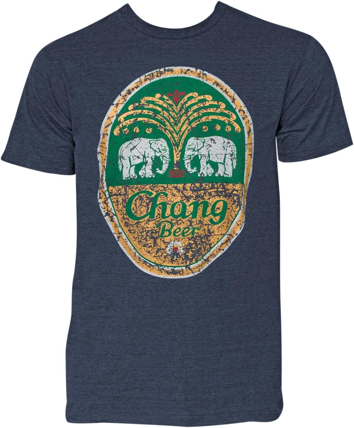 ChangBeer Denim Distressed Tee Shirt