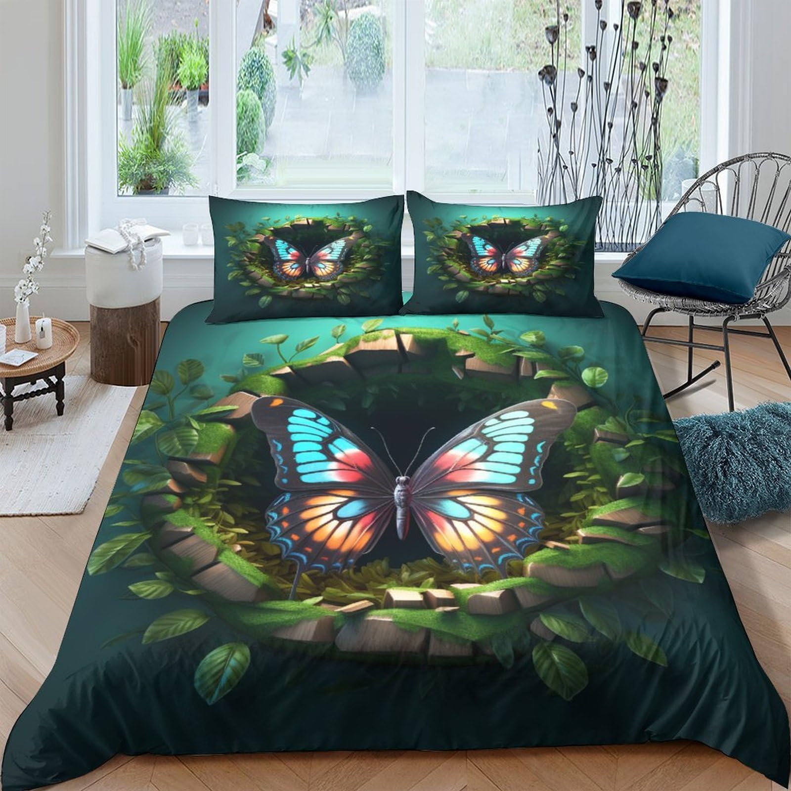 Parure de lit papillon 3D pour transformer une chambre d'enfant