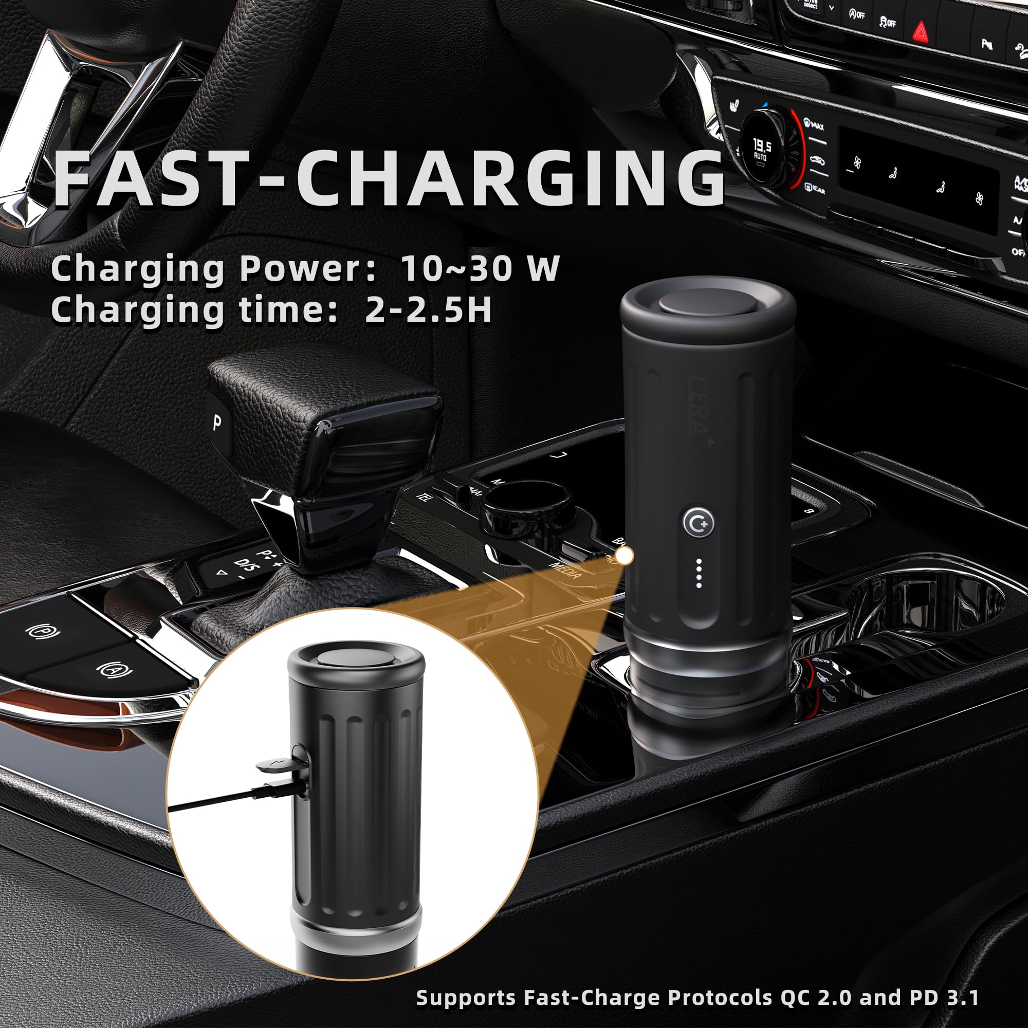 Amazon.co.jp: CERA+ ポータブルエスプレッソマシン 1回の充電につき5