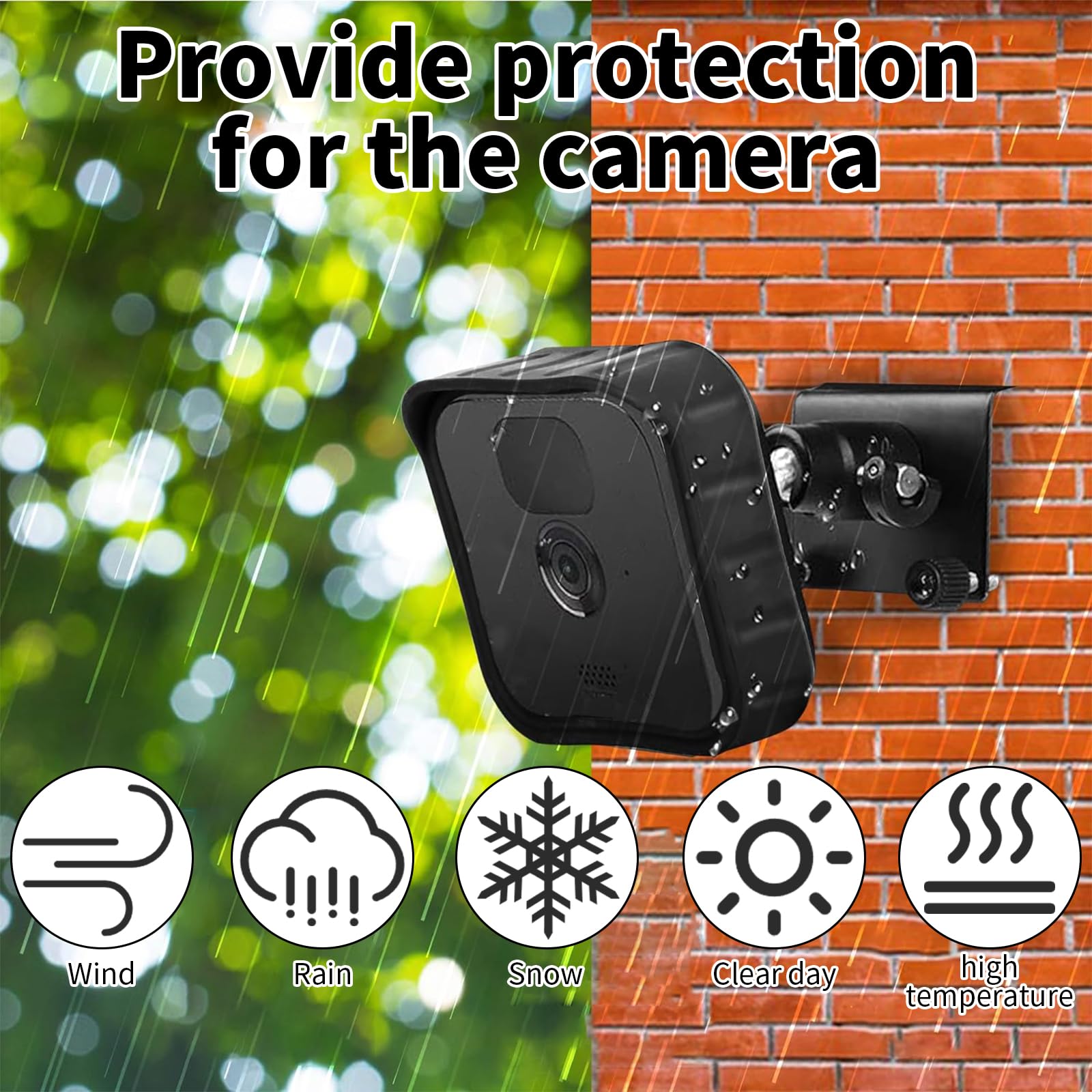 Blink Indoor Telecamera Blink 2 Coperture In Silicone Per Telecamere Blink XT2, Esterno/Interno | Anti-Pioggia, UV E Polvere | Facile Installazione Silicone Per Esterni Blink Home Security - Foto 9