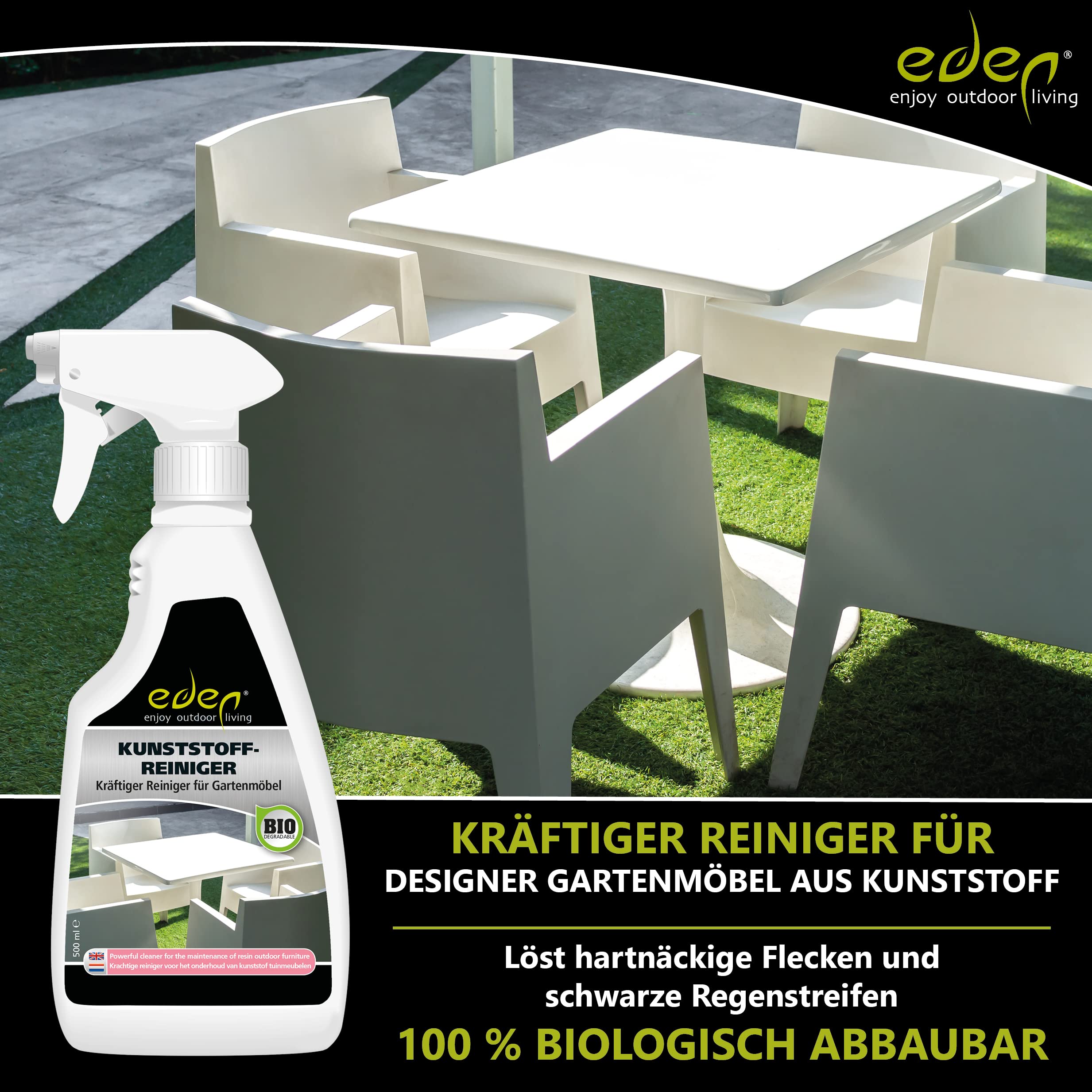 Eden - Kit de Mantenimiento para Muebles de jardín (plástico)