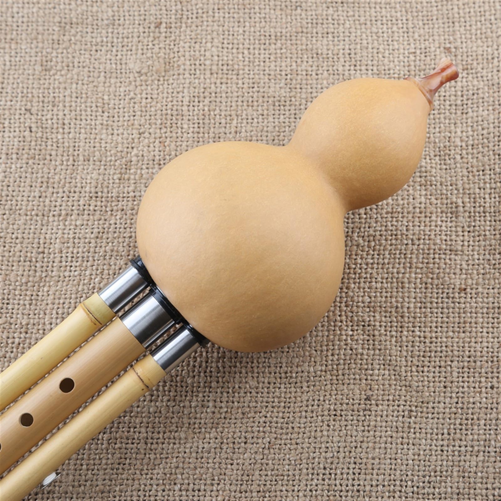 Flauta Hulusi De Siete Orificios, Instrumento De Flauta De Calabaza Artesanal De Rendimiento Profesional Con Estuche De Almacenamiento Hulusi Profesional (Color : D Key)