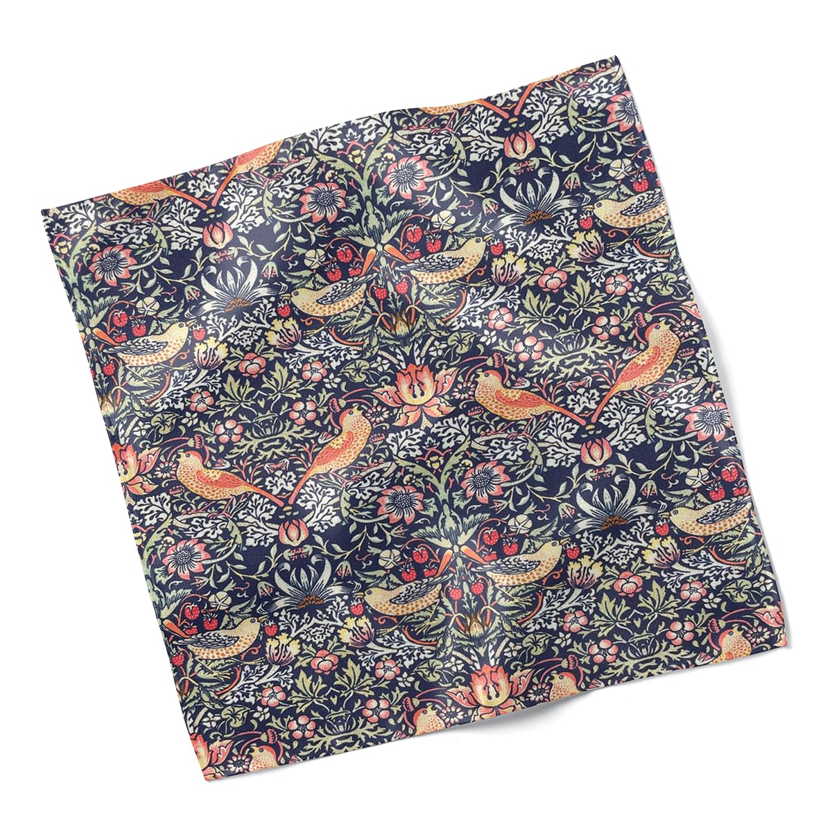 Harrison Cropper Navy William Morris Strawberry Thief Design Fabric Napkin Set Of 4 (Navy)