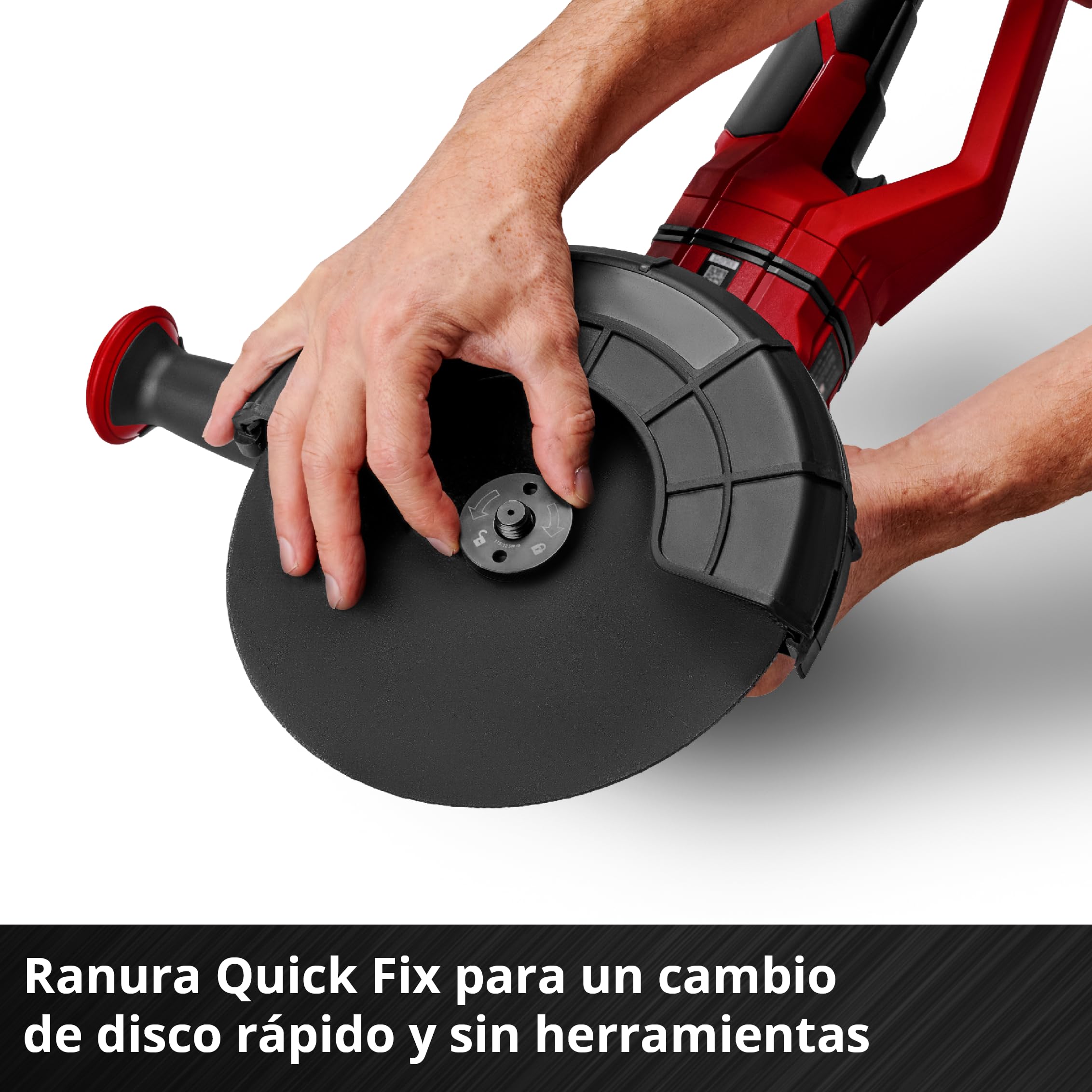 Einhell Professional Amoladora angular a batería AXXIO 36/230 Q Power X-Change (36 V, 2200 W, 230 mm Ø de disco, 70 mm de profundidad de corte, sin escobillas sin disco de corte, sin batería)