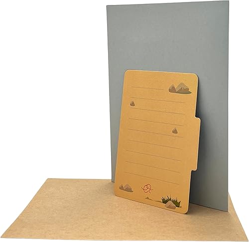 Miniatura 7 de Tarjeta de felicitación desplegable 3D, color azul, tamaño 5 x 7 pulgadas, incluye una tarjeta de notas y sobre a juego