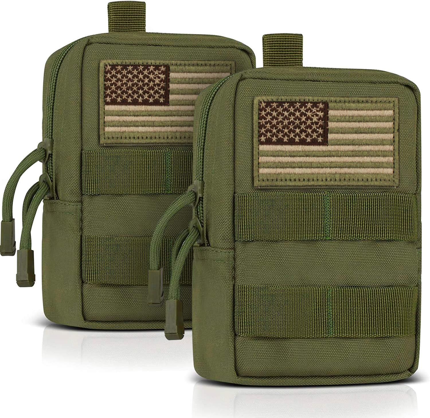 Tactical Mag Pouch, Open-Top Molle Triple Magazine Pouches Holder Carrier for M4 M14 G36 HK416 Magazines and Glock 17 M1911 9MM