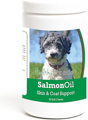 Miniatura 88 de Healthy Breeds Golden Retriever - Aceite de salmón masticable suave, 90