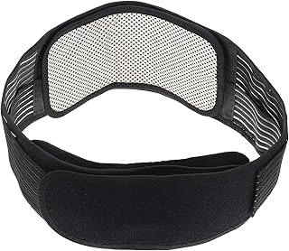 Healifty Heat Pad Self-Heating Waist Supporter Black Sash Self Heating Waist Belt Massage Waist Belt Back Support Belt Lumbar Belt Heating Wrap Heated Lumbar Belt