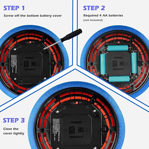 Vista 25 de Juegos de lanzamiento de patadas móviles 2 en 1 para niños de 3 a 12 años, pelota de fútbol con luz y lanzamiento de bolsa de frijoles de animales