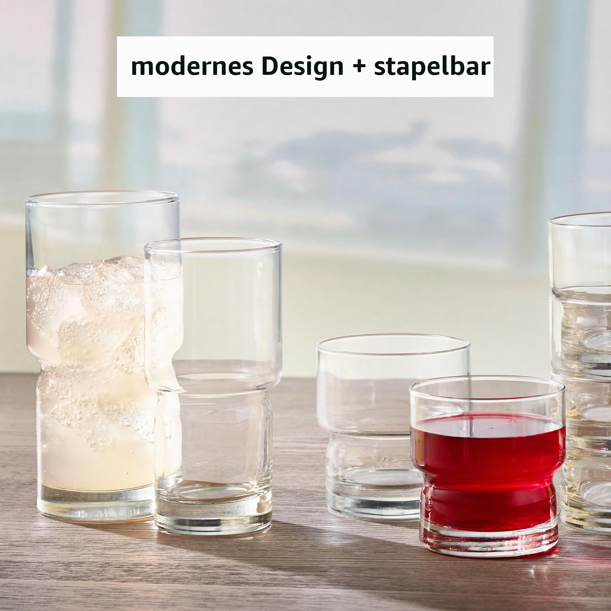 Libbey Trinkglas NEWTON 12er Set stapelbar