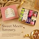 Loyka Peach Gift Box | Assorted Premium Chocolate Hamper | Gift for Birthdays, Anniversary, Wedding | Almond Brittle Gold, Brownie, Dates & Pops | Trail Mix & Peri Peri Cashew gallery image