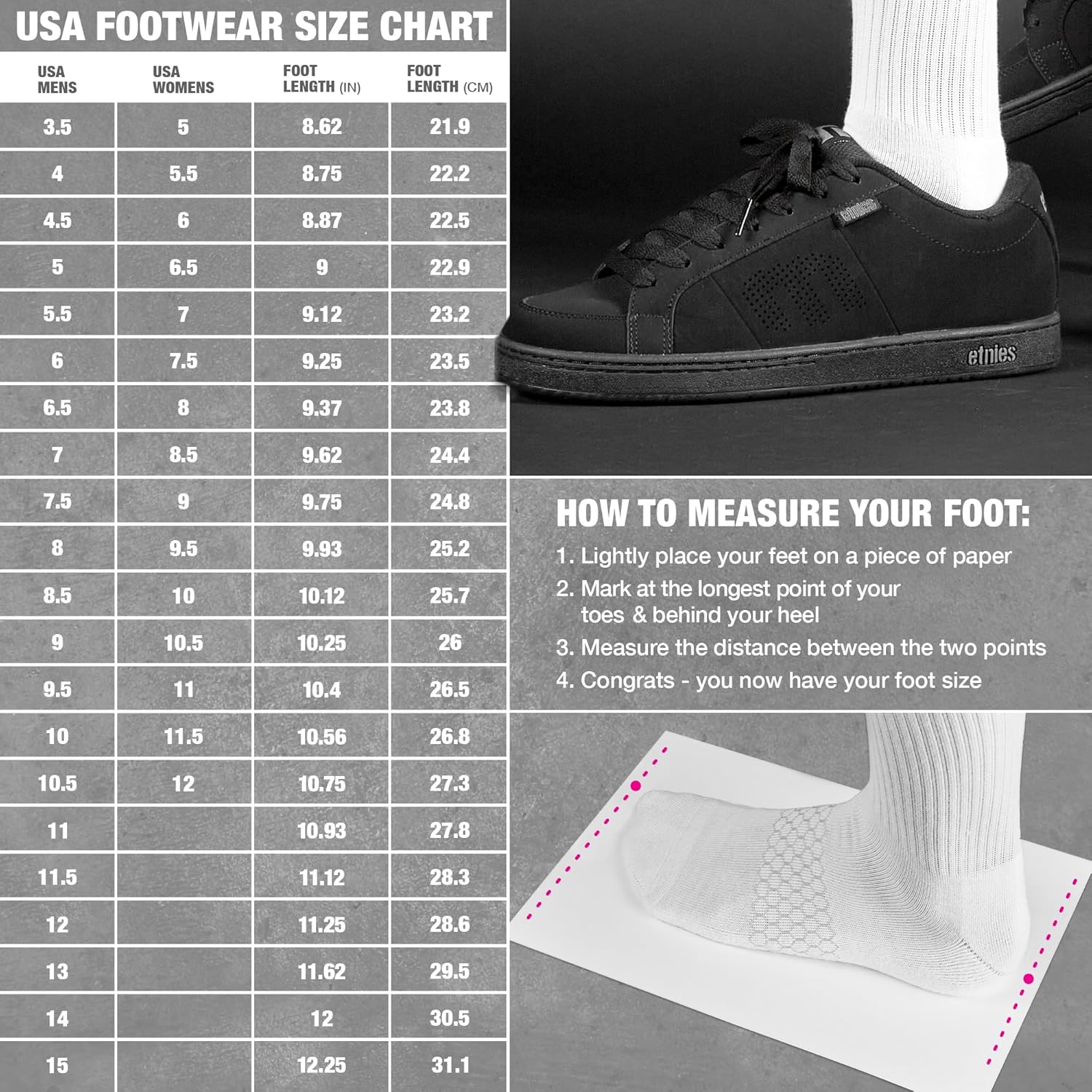 Etnies Kingpin - Classic Skate Heritage Fashion Style with on-Trend Puffy Look, Reinforced Cupsole