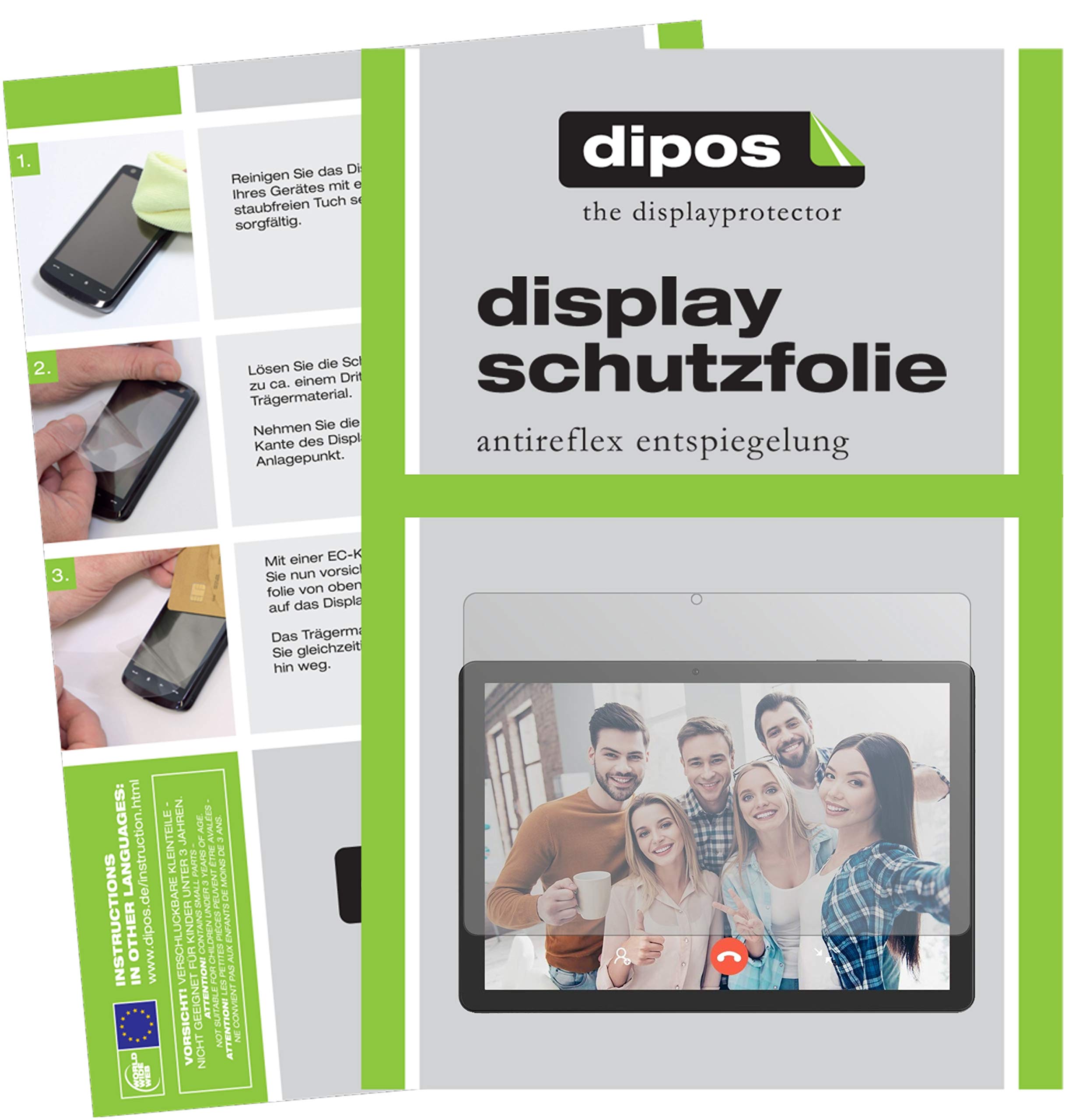 Dipos - 2x Pellicola Protettiva Compatibile Con Vankyo Matrixpad Z4 Pro 10 1 Pollice Protezione Vetro Flessibile 9h 4051837491604