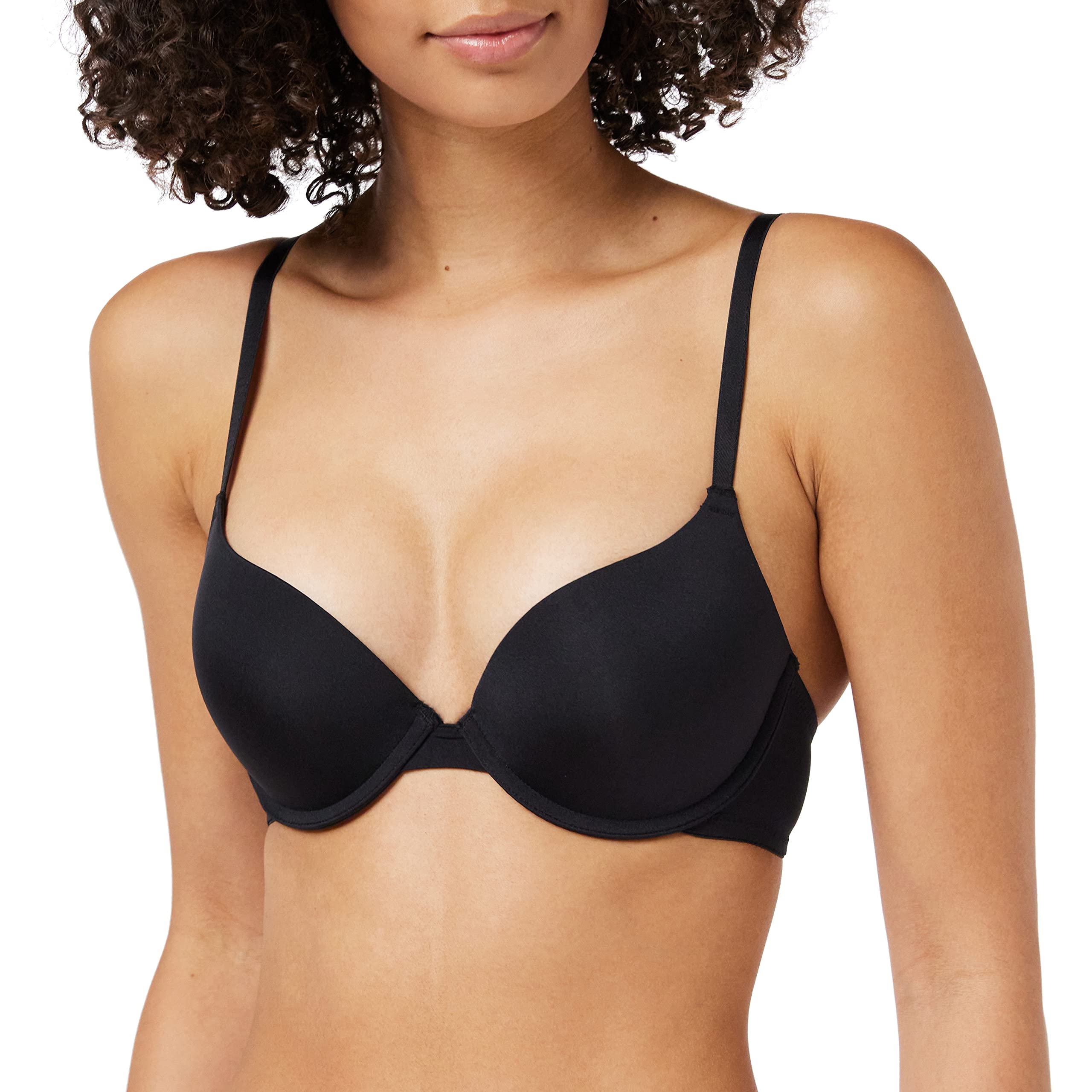 DORINA Women's Michelle Push Up Bra Push-Up Plain Everyday Bra, Black 32C (Manufacturer Size:32)
