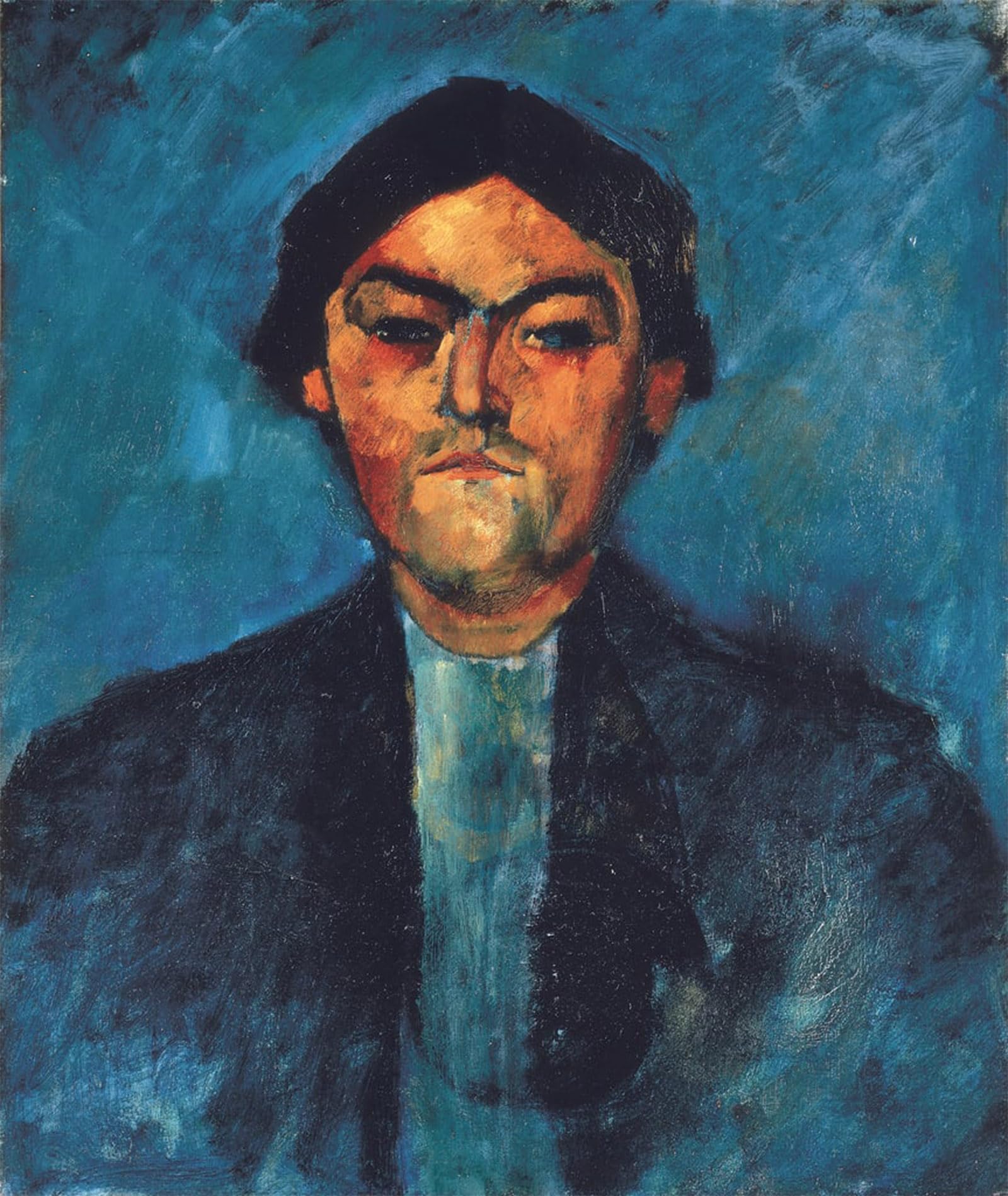 ARTXLXXBN Famous Art Print Poster Vintage Wall Art Le Typographe by Amedeo Modigliani Canvas Art Poster for Home Decor 60x90cm