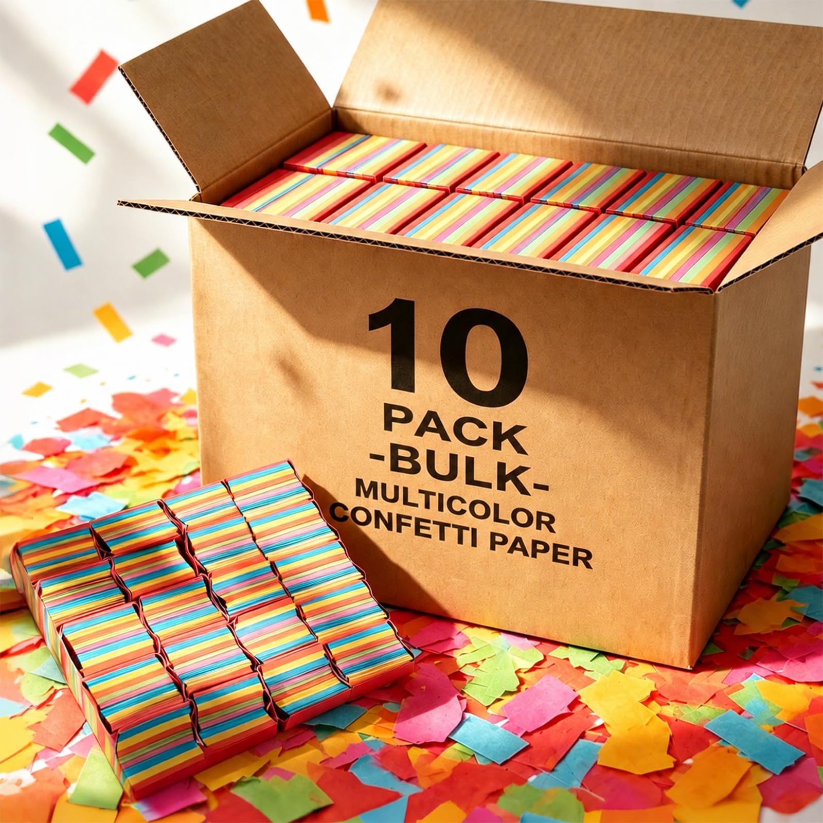 2.2 lb Multicolor Confetti Paper (Pack of 10)
