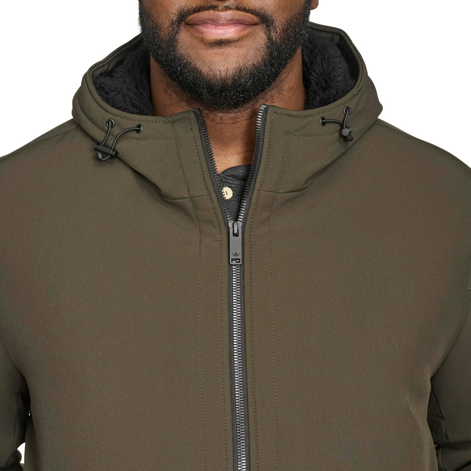 DOCKERS Men's Softshell Sherpa Lined Bomber Jacket (Standard and Big & Tall)