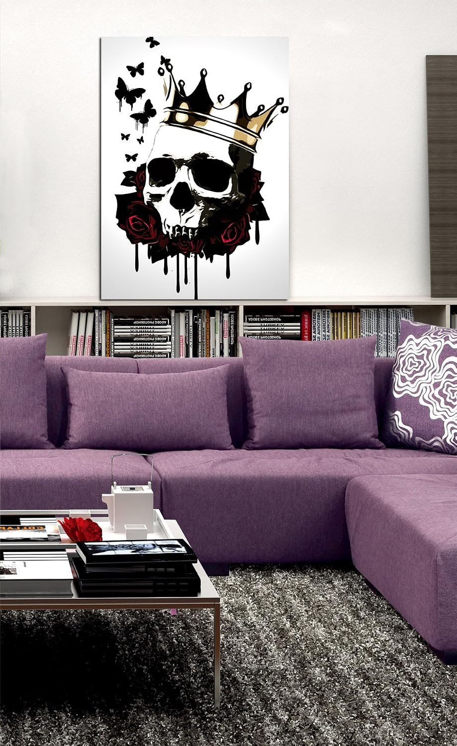 Cortesi Home CH-CA121882 "El Rey De La Merete" By Nicklaus Gustafson Gisele Canvas Wall Art, 12"X18", Grey
