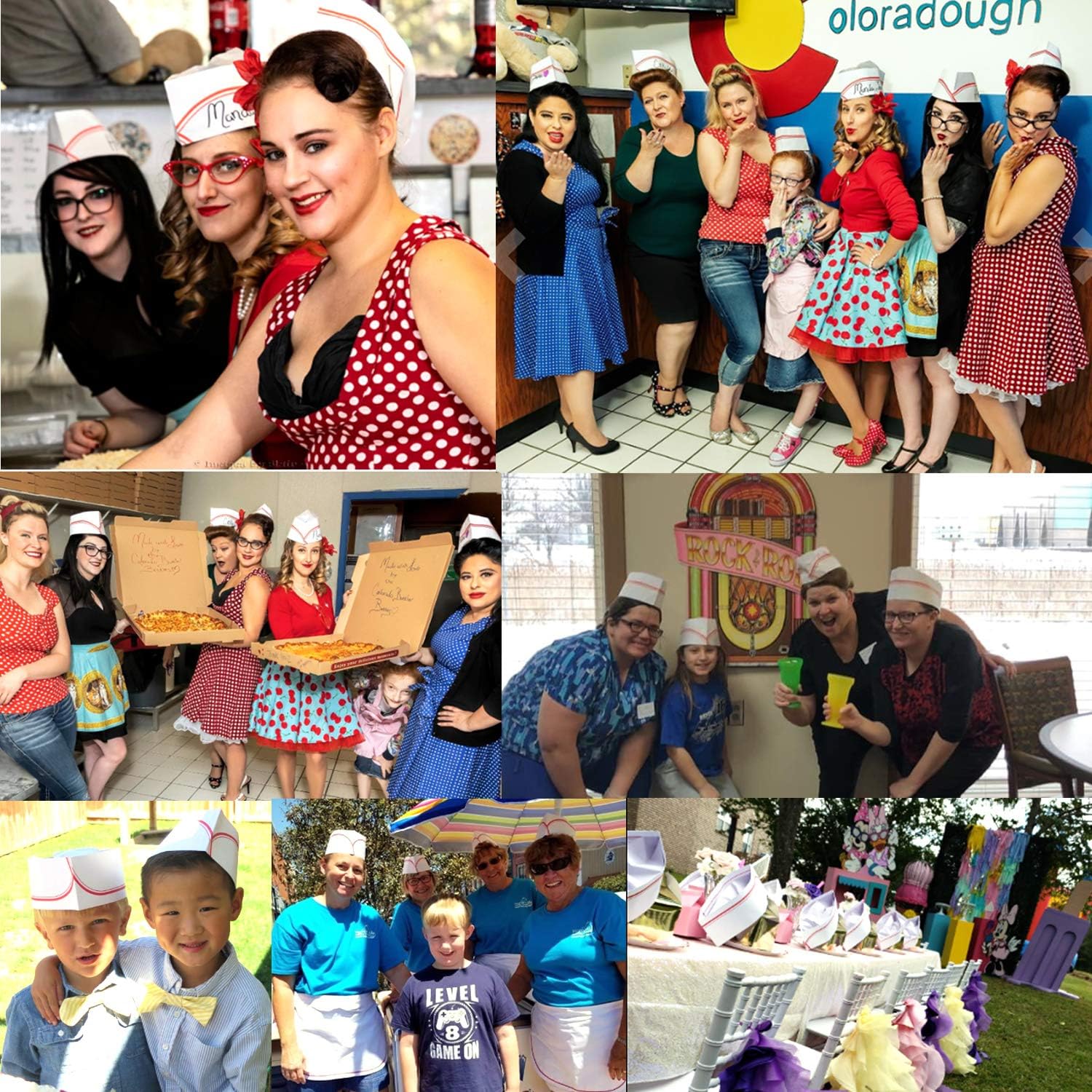 Honbay 30PCS Disposable Paper Chef Hat Kitchen Cooking Chef Cap for Food Restaurants, Home Kitchen, School, Classes, Catering : Clothing, Shoes & Jewelry