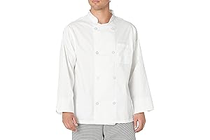 Men's 8-Pearl Button Chef Coat: Uniting Comfort and Professionalism