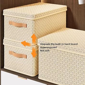 2 Pack Collapsible Storage Box, Large Capacity Storage Bins With Lids Clothes Organizer With Handle Kids Toy Storage Organizer, Storage Containers Compression For Moving(Claret,middle)