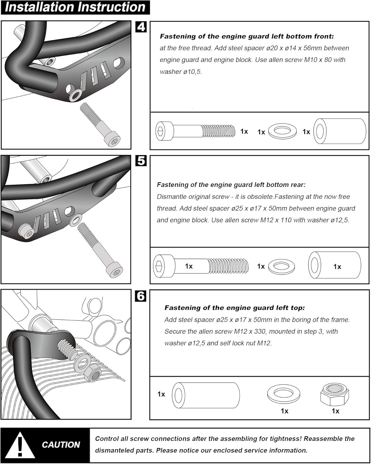 R nineT 2025 Motorcycle Engine Protection Crash Bar Engine Guard Frame Protection for R NINET 2014-2025 T URBAN R NINET SCRAMBLER R NINEG/S R NINET PURE 2017-2023 R NINET SLASH 5 2019-2020