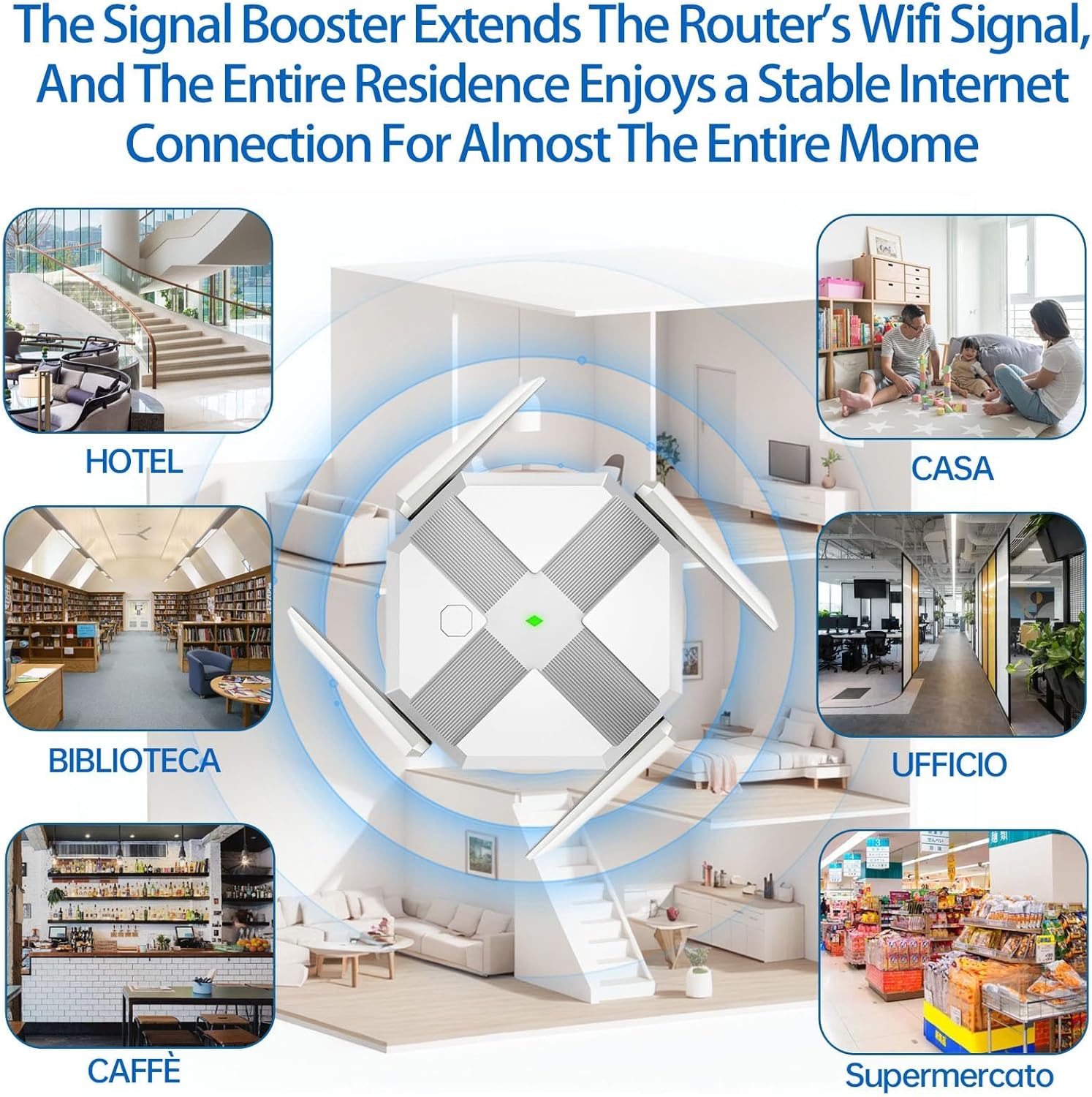 WiFi Extender, WiFi Booster 1200Mbps Dual Band (5GHz/2.4GHz) WiFi Extenders Signal Booster for Home,Coverage up to 10,000 Sq.in,with Ethernet Port up to 45 Devices,Quick Setup
