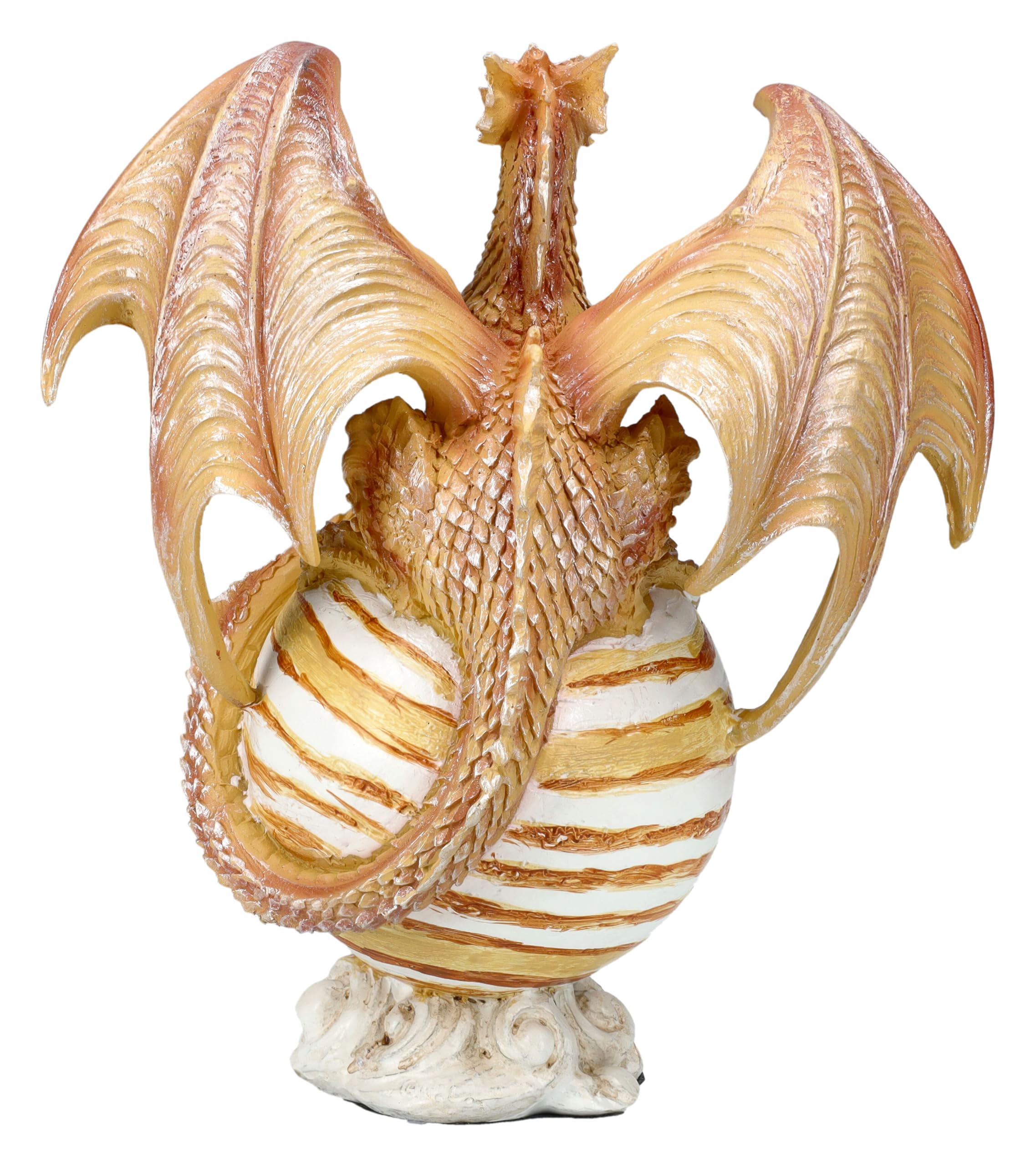 Figuren Shop GmbH Drachenfigur Planet Jupiter – Fantasy Dekofigur mit Drache, 14,5 cm Höhe