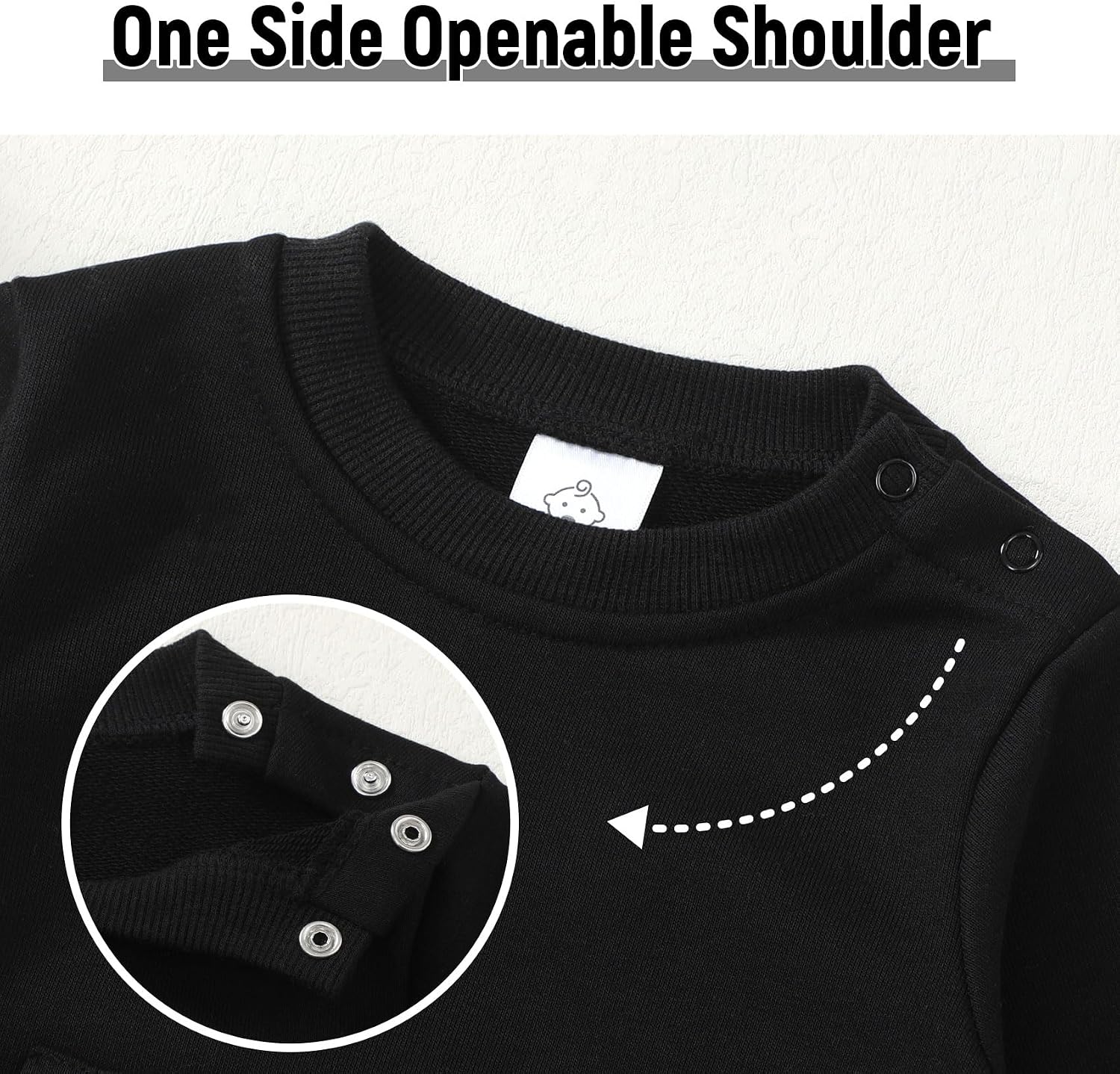 OPAWO Bubble Romper Baby Girl Sweatshirt Romper Onesies Sweater Bodysuit