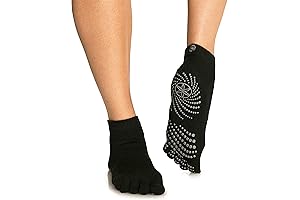 Grippy Womens Pilates Socks with Toe Grip