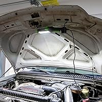 Vista 5 de PowerSmith Luz de caída de luz de trabajo de 3000 lúmenes, 25 pies, cable de alimentación SJTOW resistente al aceite, salida de alimentación de 12