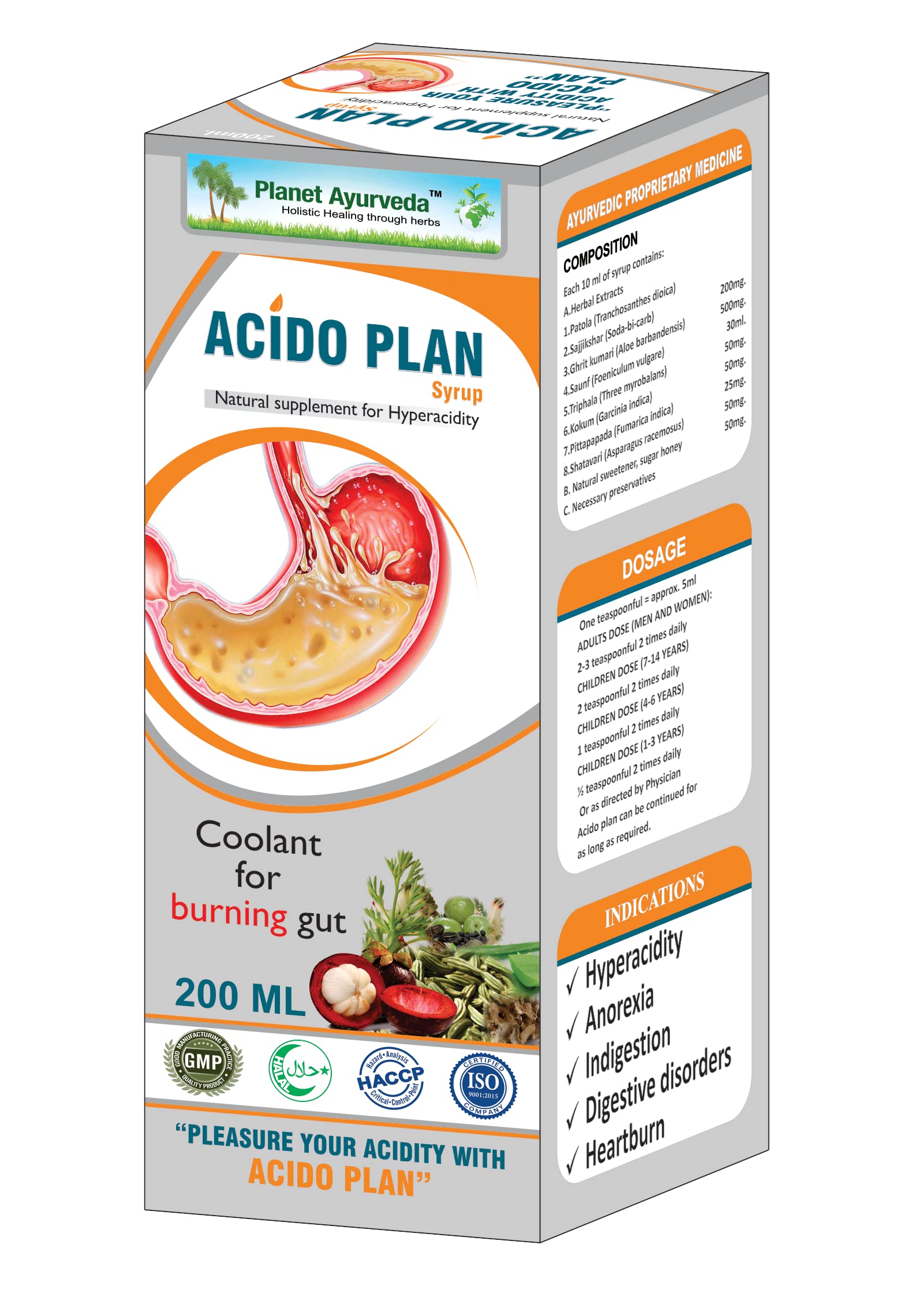 Planet Ayurveda Acido Plan Syrup for Acidity & Gas (B09KM418GL) Amazon Price History, Amazon Price Tracker