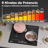 CIARRA Plaque de Cuisson Induction 4 Foyers 60 cm 7200W, 2 Zones Flexibles - 8