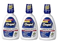 Vista 2 de Orajel Enjuague antiséptico para el dolor bucal, 16 onzas (paquete de 3)
