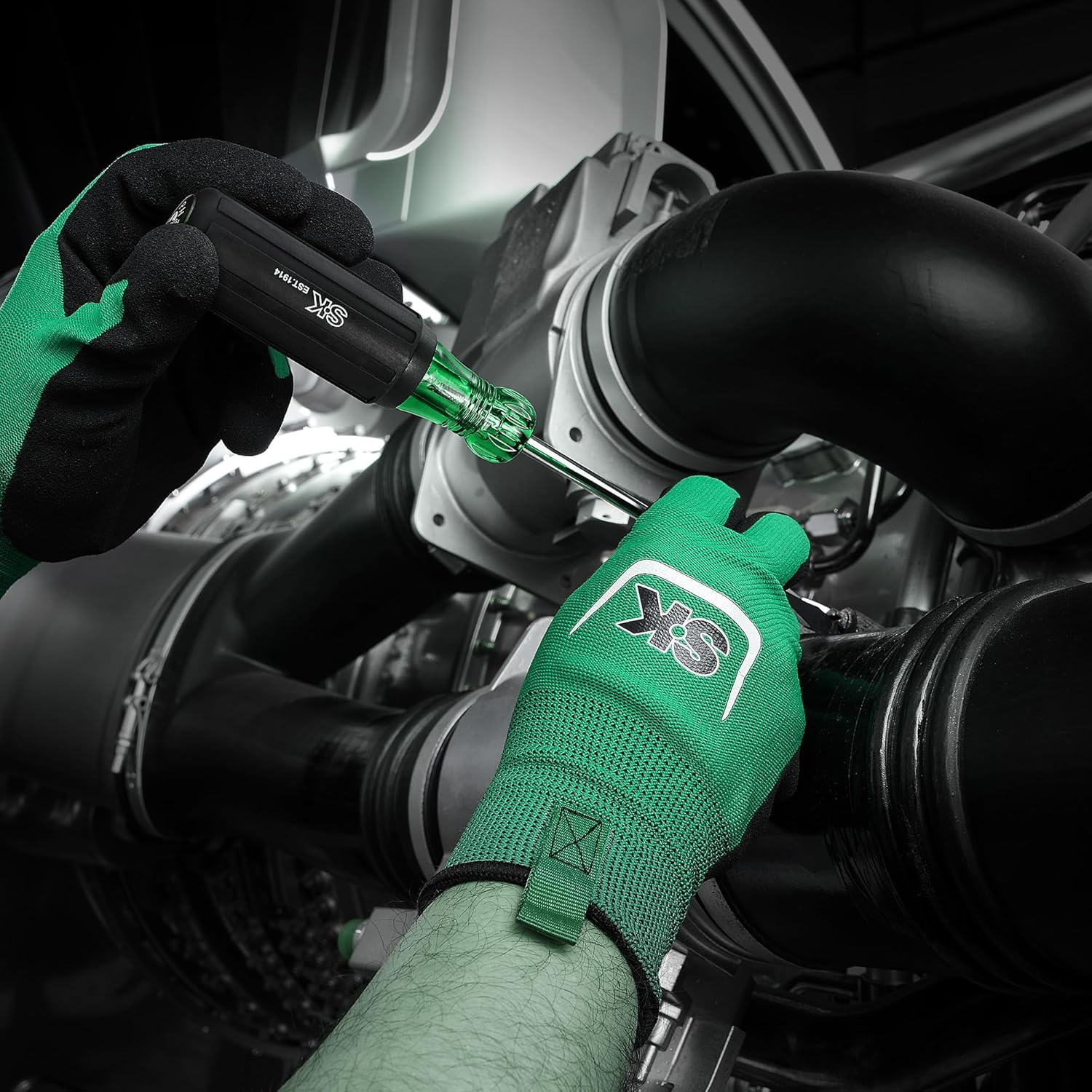 SK 6-Piece Acetate Screwdriver Set, S2 Steel, 3 Slotted & 3 Phillips Screwdrivers, SureGrip Handle
