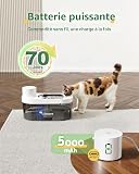 Gimars 4L Fontanella Per Gatti Senza Fili: 5000 mAh, Fontanella Gatto Con Sensore Di Movimento, Automatico Distributore Acqua Gatti E Cani, Fontanella Per Gatti A Batteria Ricaricabile, 2 Filtri - 5
