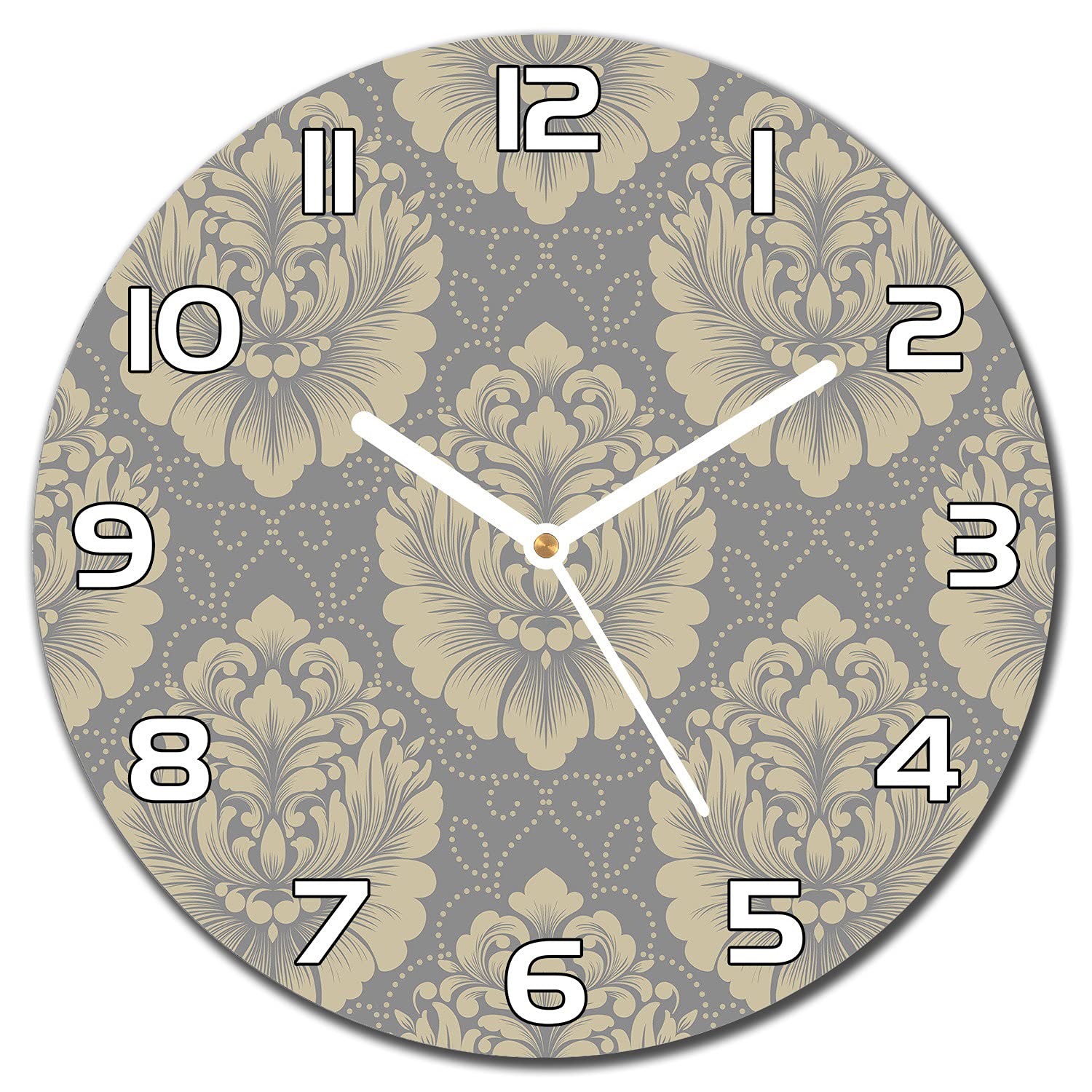 Horloge en verre silencieuse et moderne pour rompre la monotonie des murs