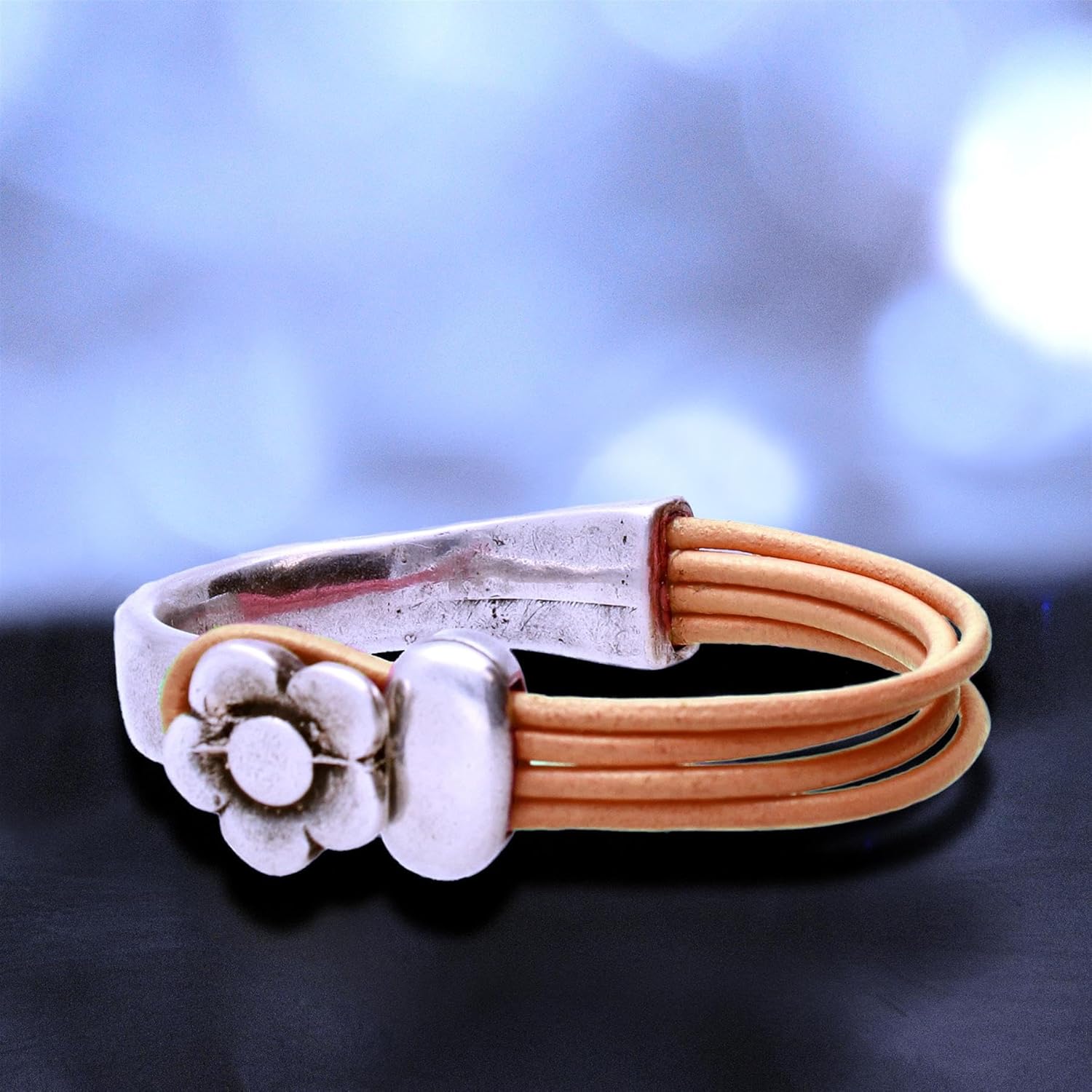 The Beadsmith Greek Leather Cord – Natural Color – 1.5mm Spool – 50 Meters/164 Feet – Leather Thong Ideal for Braiding, Beading, Necklaces, Fine Lacing, Hair Accessories & DIY Jewelry Making
