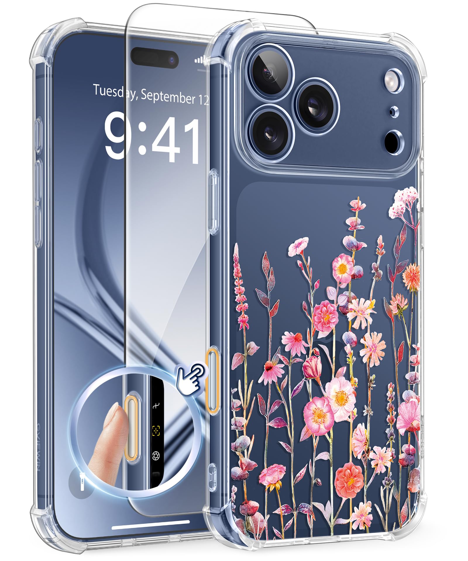 Photo 1 of GVIEWIN for iPhone 17 Pro Max Case Upgraded Full Camera Protection