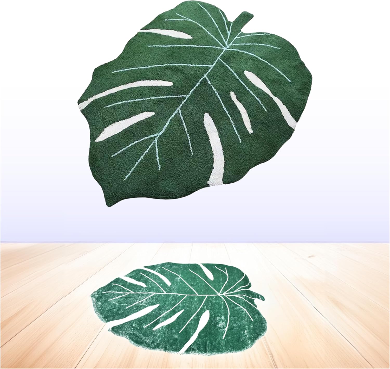 TranquilBeauty fürdőszobai szőnyeg levél mintával