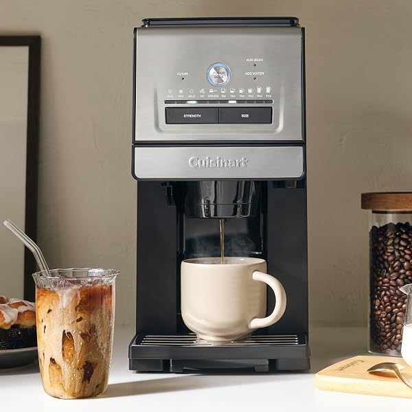 Cuisinart Coffee Maker, Grind and Brew Single Serve Coffee Maker, 6 Cup Sizes, Built-in Stainless Steel Burr Mill, Adjustable Strength, Grind Control and Over Ice Feature, Easy Cleaning, DGB-30 - 2