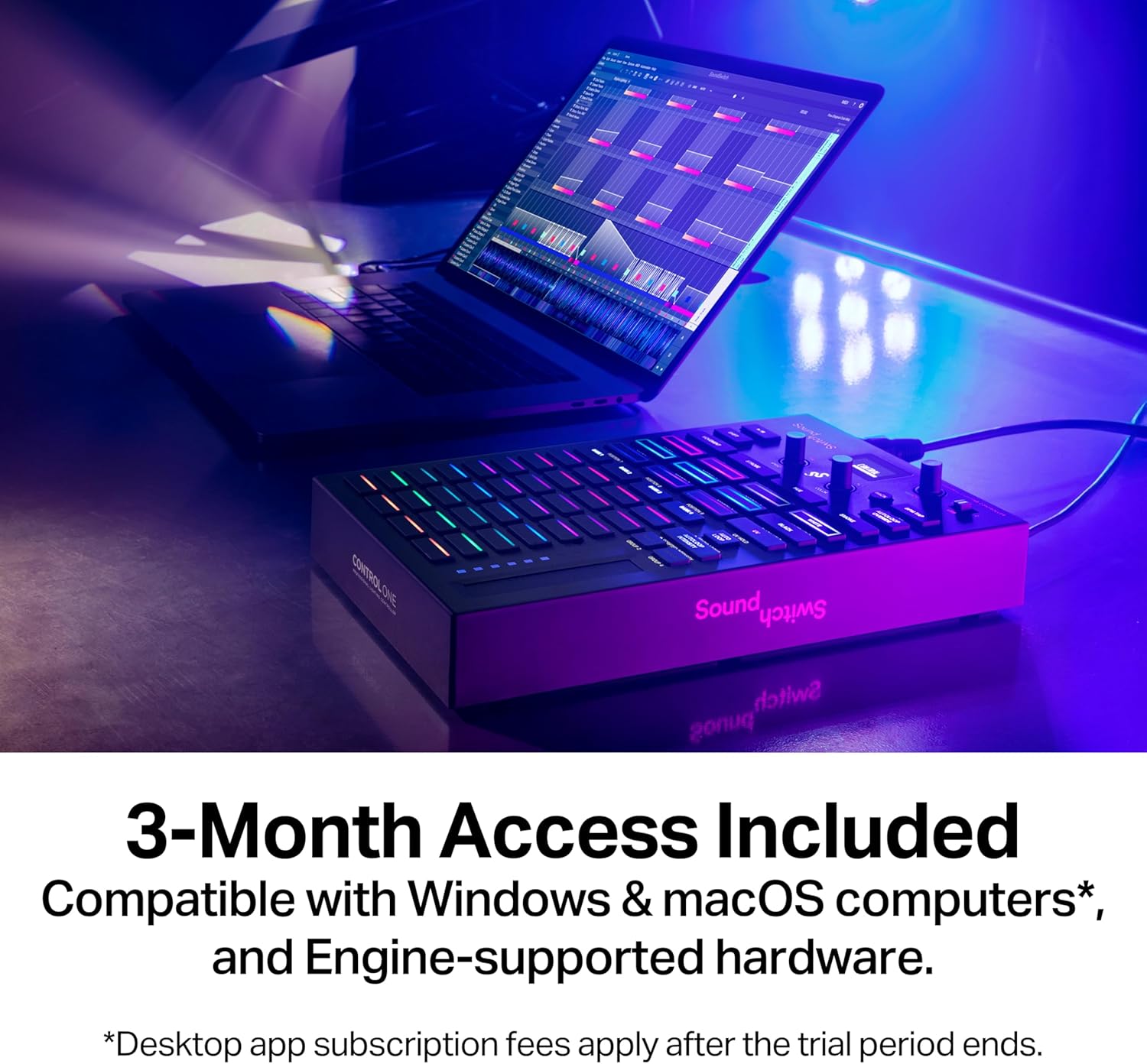 Denon DJ SC Live 4 DJ Controller and DMX Lighting Controller for Live Music, DJ sets, Events, Music production