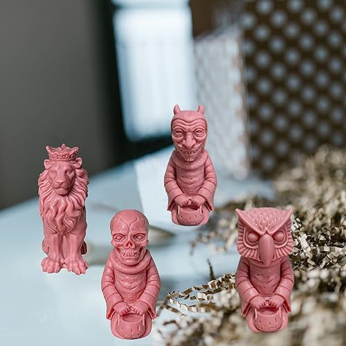 Miniatura 3 de Molde de vela de silicona, molde de resina hecho a mano de león, molde de jabón de cera de aroma de soja de yeso, molde de silicona para decoración