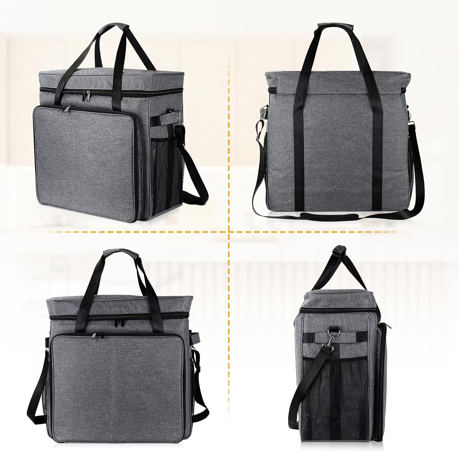 Carrying Bag for Slushie Machine, Portable Outdoor Smoothie Frozen Drink Maker Machine Bag for Ninja Slushie Machine FS301C/FS301/FS299 Slushy Machine Accessories Travel Bag