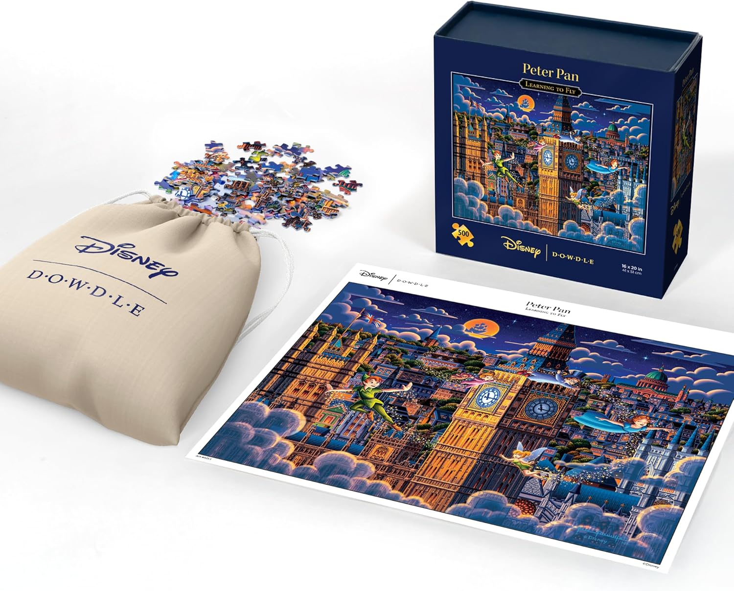 Peter Pan Learning to Fly - Disney Dowdle 500 Piece Jigsaw Puzzle for Adults
