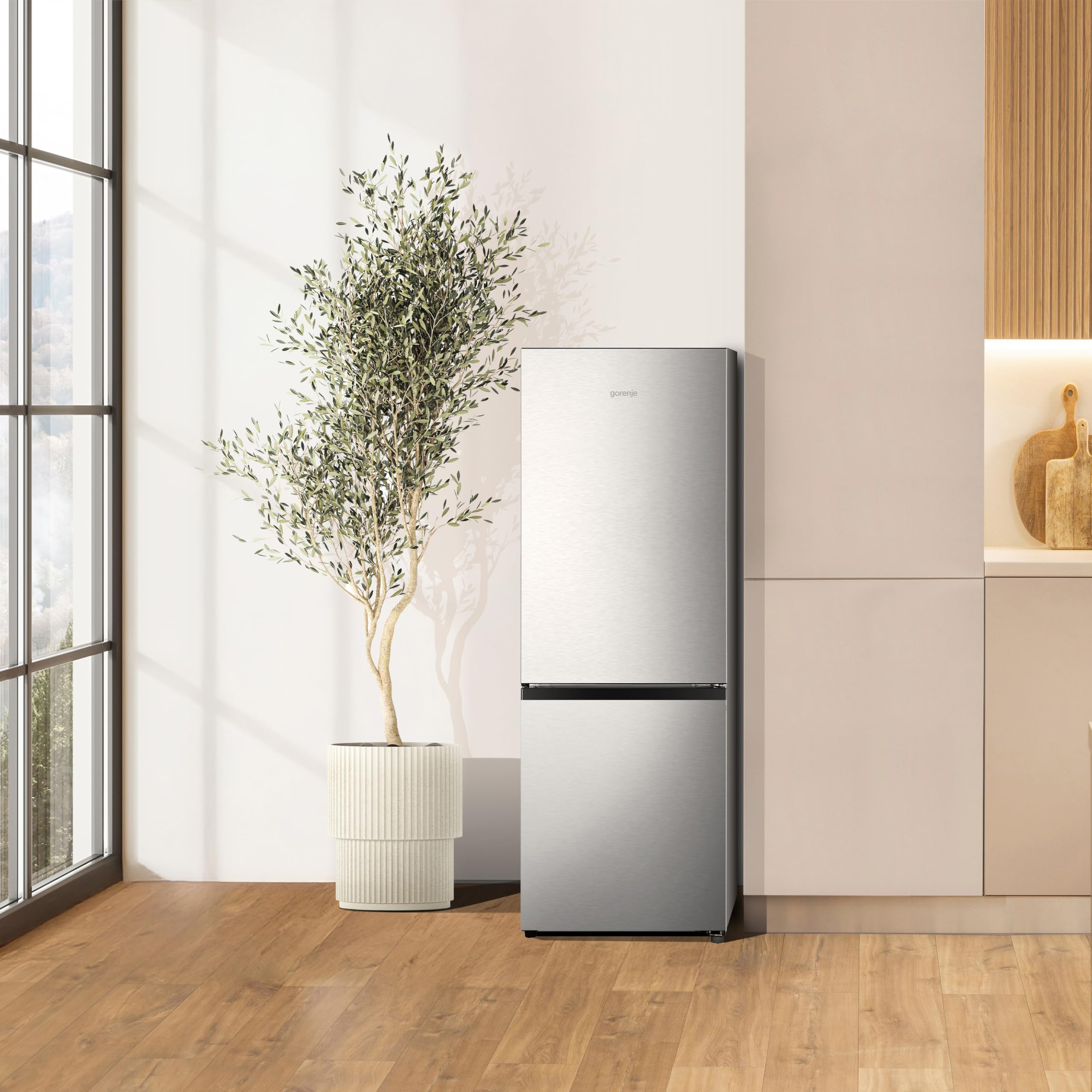 Gorenje RK14DPS4 Kühl-Gefrierkombination/Freistehend/ Gesamtvolumen/ 39dB/ Energieeffizienzklasse D/CrispZone/LED Licht/Inverter-Kompressor/Türanschlag wechselbar/ (BxHxT): 49 175 L – Bild 7