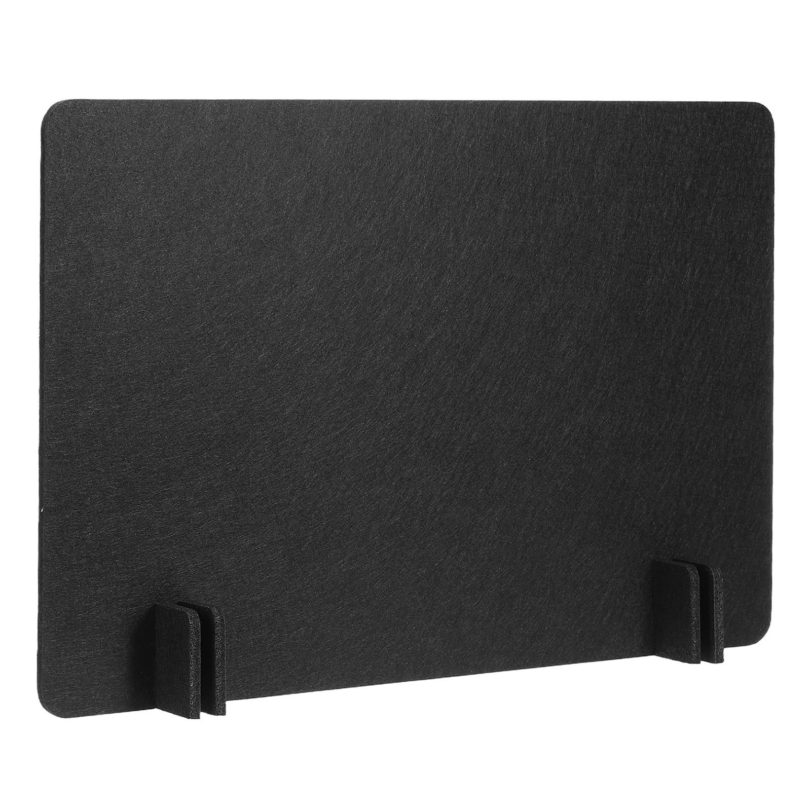 PATIKIL Desk Dividers 60x40cm, 1 Pack Desk Privacy Panel Freestanding Noise Reducing Partition Acoustic Panel with 4Pcs Support Feet for Testing Office Home Library, Black Style B